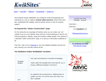 Tablet Screenshot of kwiksites.com